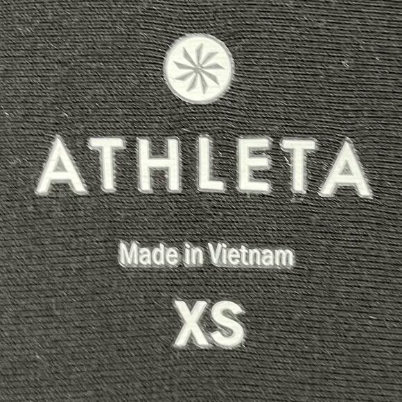 Athleta Activewear Flowy Windward Wrap Dress Black Balletcore Casual Size XS - Picture 6 of 8